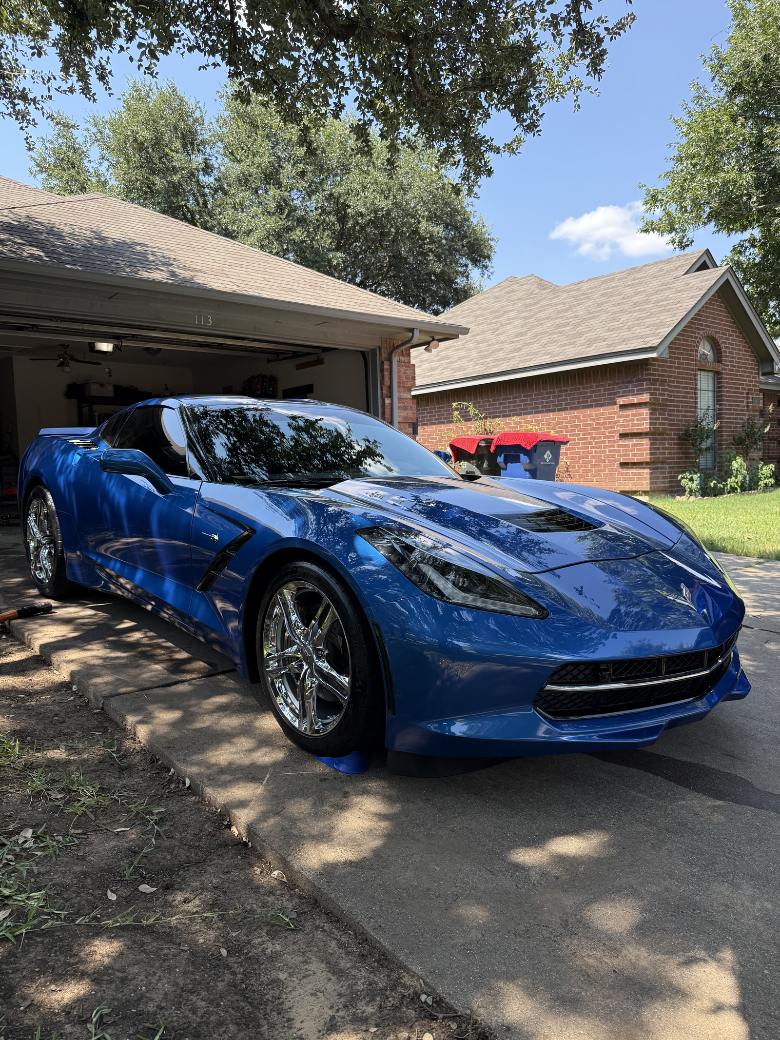 Corvette C7 ceramic coating blue DFW