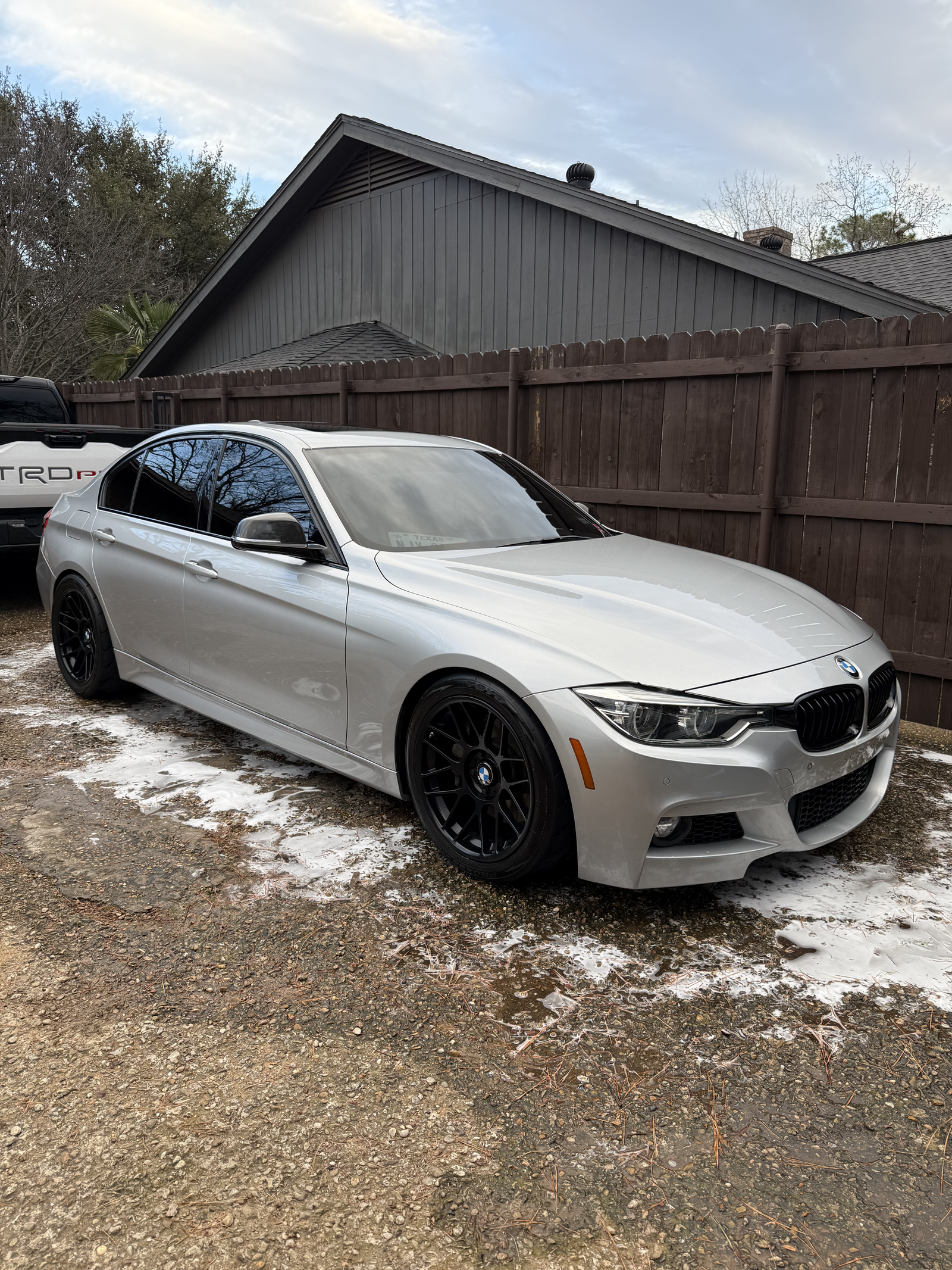 Silver BMW 3 Series detailed DFW